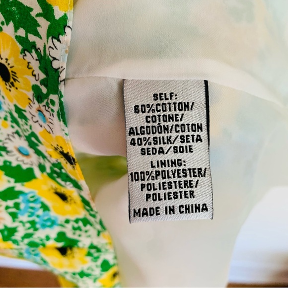 Vintage Tibi Floral Silk Blouse Cottagecore - Picture 5 of 5